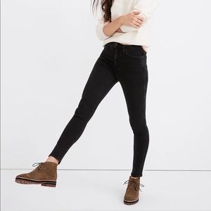 Madewell High Rise Skinny 9’ black size 28